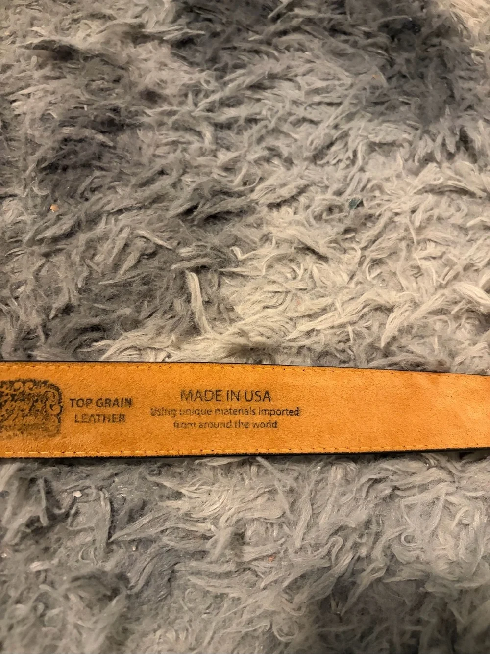 Tony Lama 0203L  Leather Western Belt Strap Only Sz 44 USA Replacement No Buckle